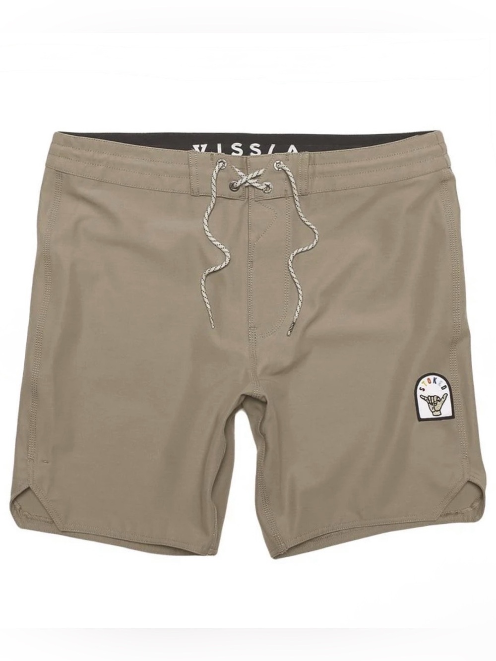 Vissla Mens Solid Sets Board Short, Khaki - Size 32